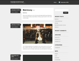meandyoumatrimony2.wordpress.com screenshot
