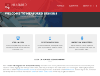 measureddesigns.com screenshot