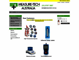 measuretech.com.au screenshot