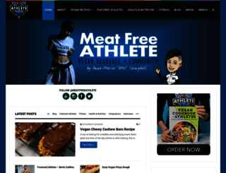 meatfreeathlete.com screenshot