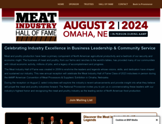 meatindustryhalloffame.org screenshot
