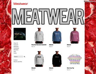meatwear.storenvy.com screenshot