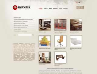 mebelas.com screenshot