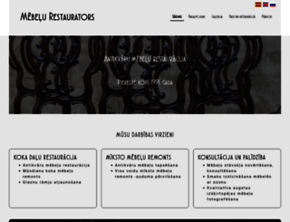 mebelurestaurators.lv screenshot