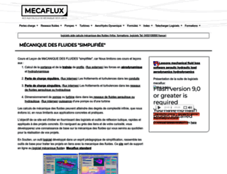 mecaflux.com screenshot