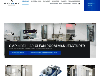 mecart-cleanrooms.com screenshot