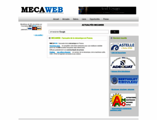 mecaweb.info screenshot