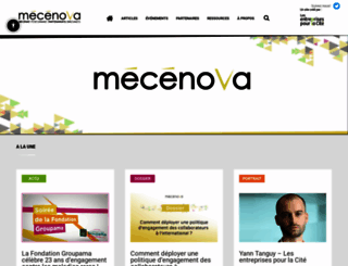 mecenova.org screenshot