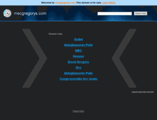 mecgregorys.com screenshot