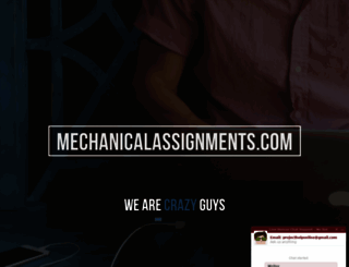 mechanicalassignments.com screenshot