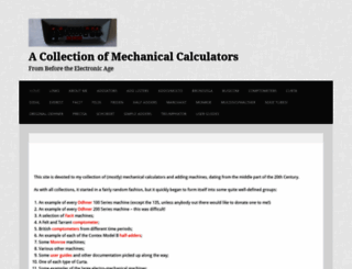 mechanicalcalculators.wordpress.com screenshot