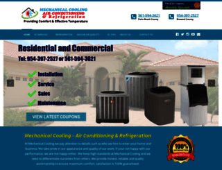 mechanicalcoolingac.com screenshot