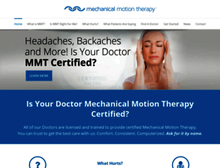mechanicalmotiontherapy.com screenshot