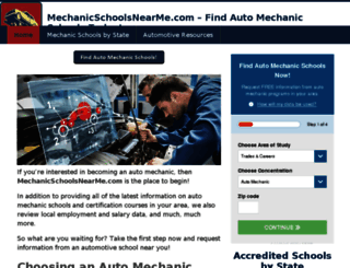 mechanicschoolsnearme.com screenshot