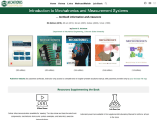 mechatronics.colostate.edu screenshot