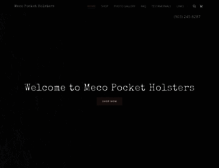 mecopocketholsters.com screenshot