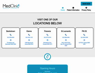 medclinic.net.au screenshot