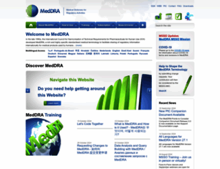 meddra.org screenshot