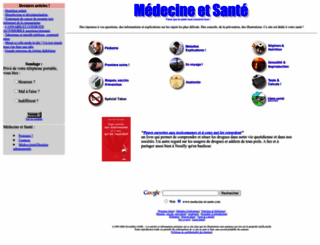 medecine-et-sante.com screenshot