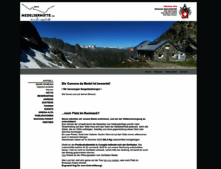 medelserhuette.ch screenshot