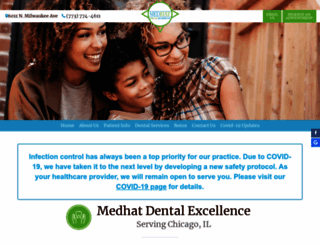 medhatdentalexcellence.com screenshot