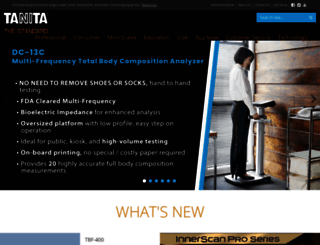 media.tanita.com screenshot