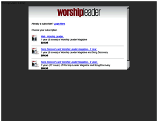 media.worshipleader.com screenshot