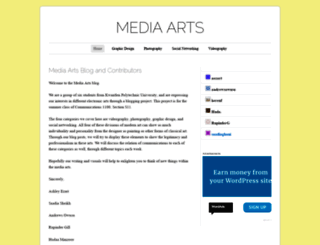 mediaartts.wordpress.com screenshot