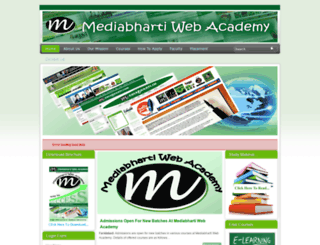 mediabhartiwebacademy.com screenshot