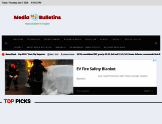 mediabulletins.com screenshot