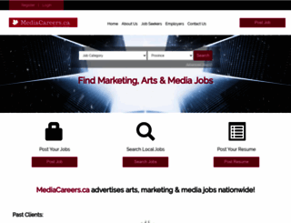 mediacareers.ca screenshot