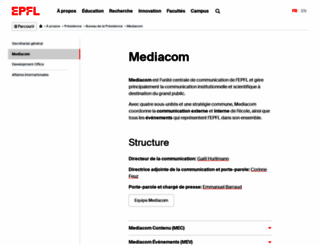 mediacom.epfl.ch screenshot
