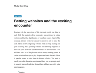 mediagoldshop.com screenshot