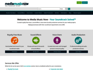 mediamusicnow.com screenshot