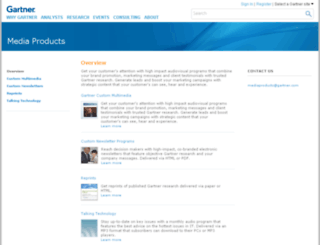 mediaproducts.gartner.com screenshot