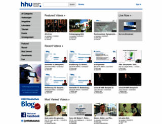 mediathek.hhu.de screenshot
