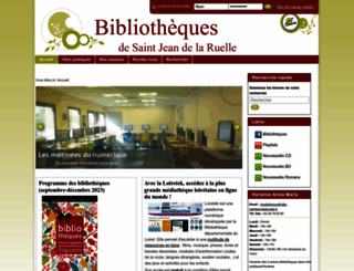 mediatheque.ville-saintjeandelaruelle.fr screenshot