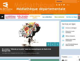 mediatheque35.fr screenshot