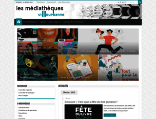 mediatheques.villeurbanne.fr screenshot