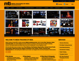 mediatrackingofindia.com screenshot