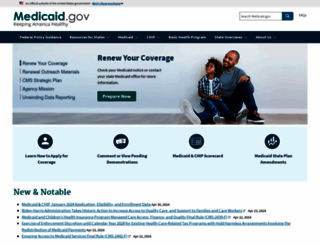 medicaid.gov screenshot