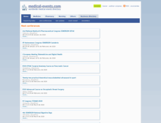 medical-events.com screenshot