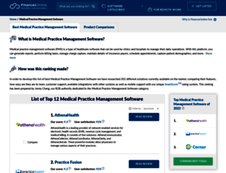 medical-practice-management.financesonline.com screenshot
