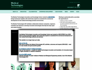 medical-technologies.leeds.ac.uk screenshot