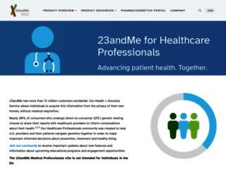 medical.23andme.com screenshot