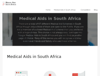 medicalaidsinsouthafrica.com screenshot