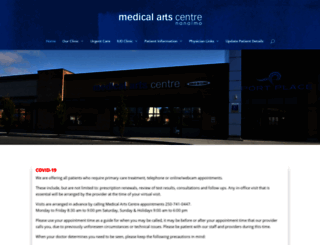 medicalartscentre.com screenshot