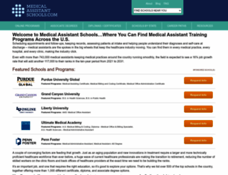 medicalassistantschools.com screenshot