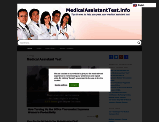 medicalassistanttest.info screenshot