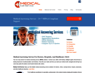 medicalcallservice.com screenshot